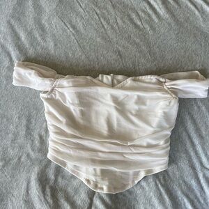 Off shoulder crop top